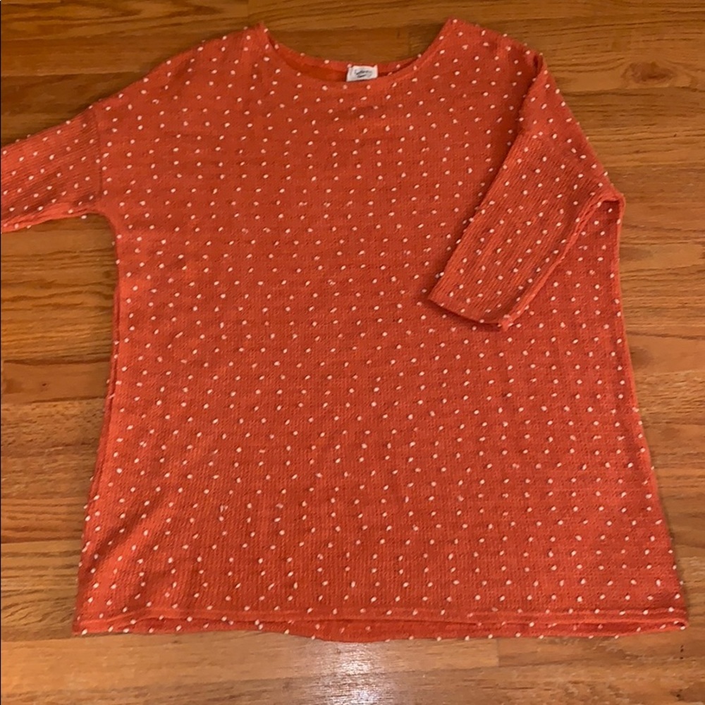Orange and white tunic dress. Oversized.